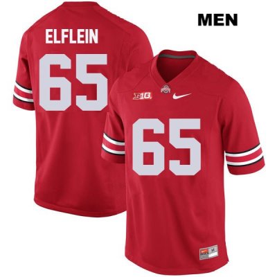 Men's NCAA Ohio State Buckeyes Pat Elflein #65 College Stitched Authentic Nike Red Football Jersey FQ20G30WY